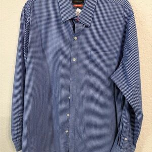Van Heusen Men's Navy Gingham Shirt